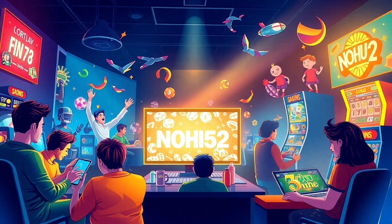 Engaging online gaming environment showcasing NOHU52 with diverse players and gaming options.