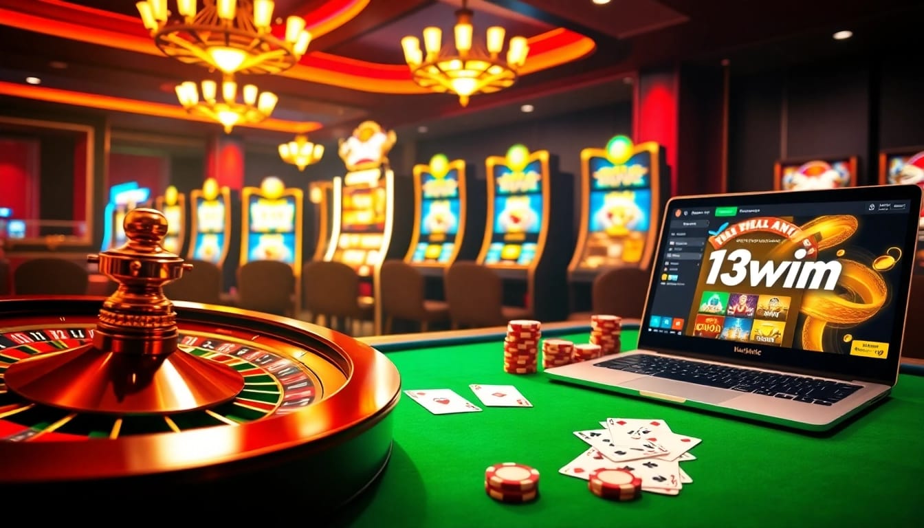 Experience the thrill of winning at 13win with vibrant casino visuals and action-packed games.