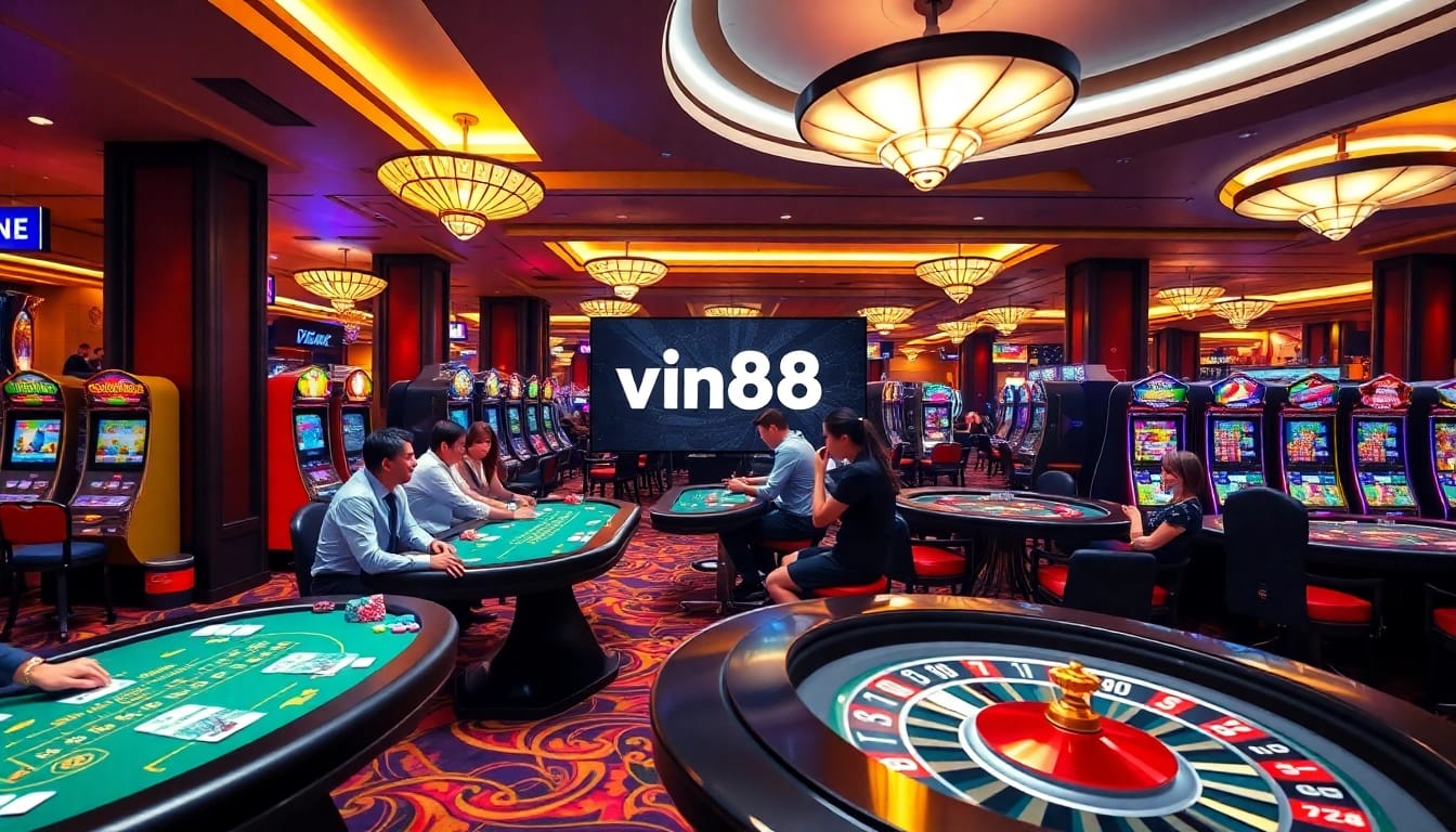 Engaging gameplay at Vin88, showcasing the excitement of online gambling at https://vin88ac.com/.