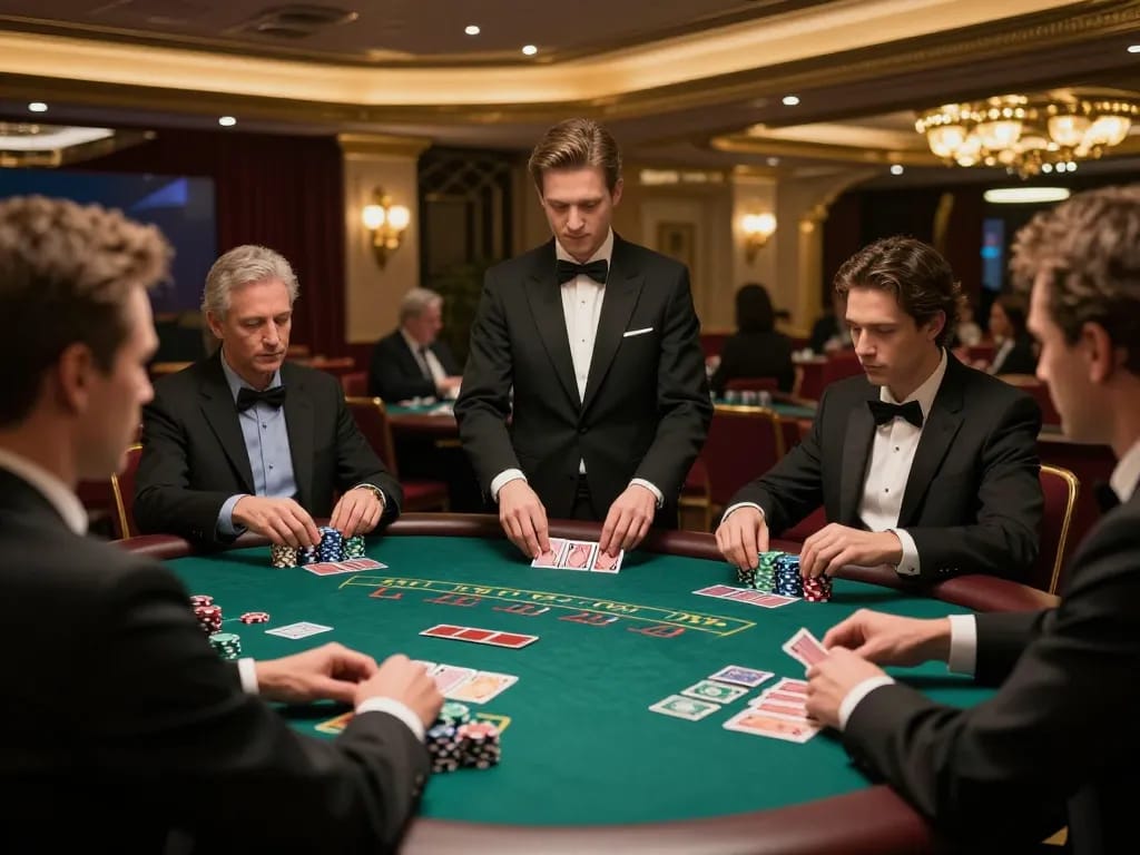 Experience the thrill of high-stakes baccarat gameplay at https://ga88bet.com/ with luxurious decor and engaged players.