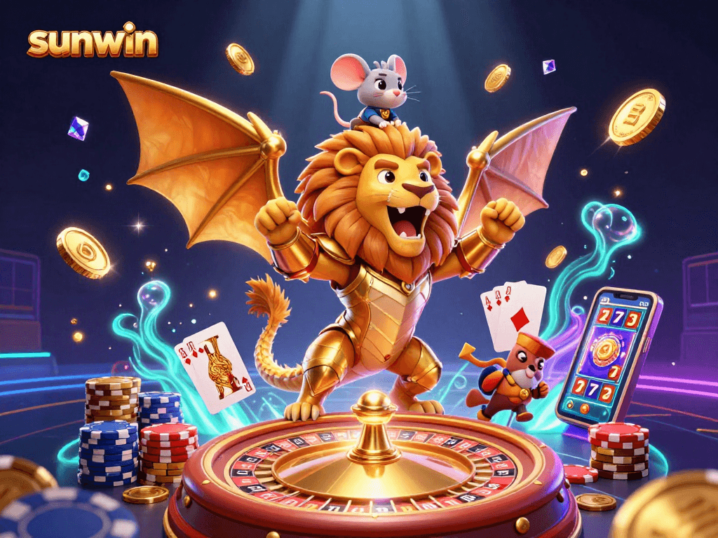 Experience thrilling wins with sunwin in this energizing casino adventure scene.