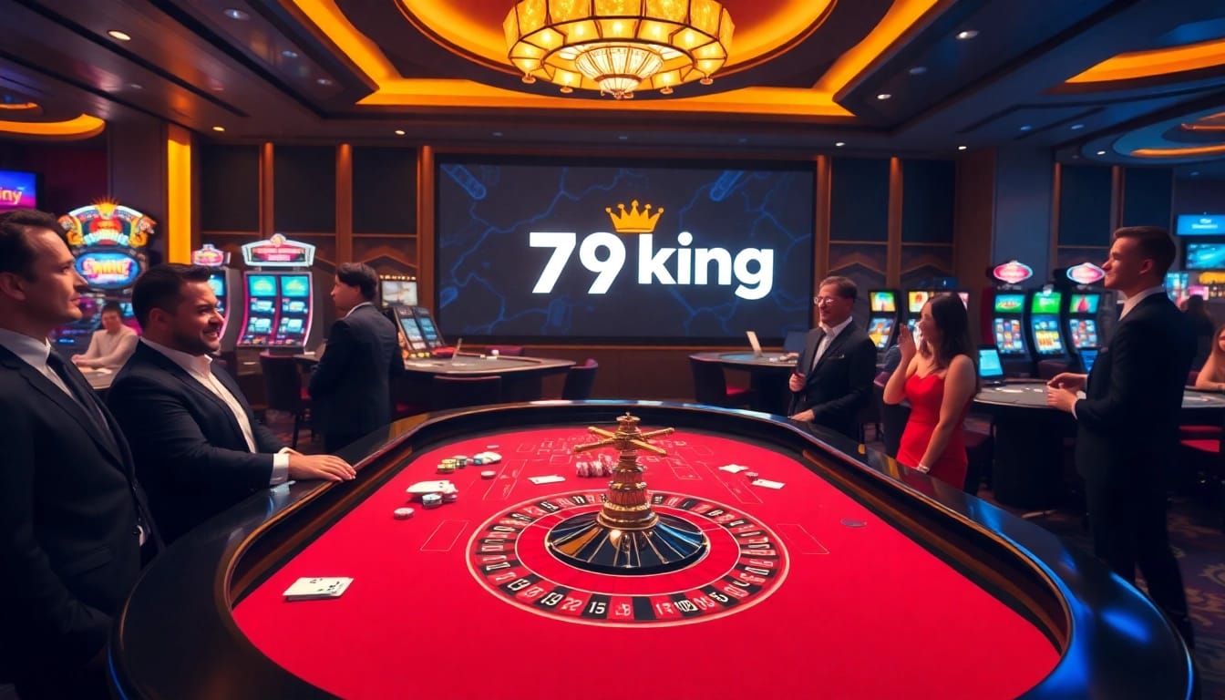 Experience the excitement at 79king's casino table filled with colorful chips and thrilling games.