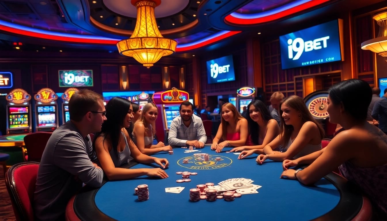 Experience excitement at https://i9bet.space/ with a vibrant casino poker game scene.