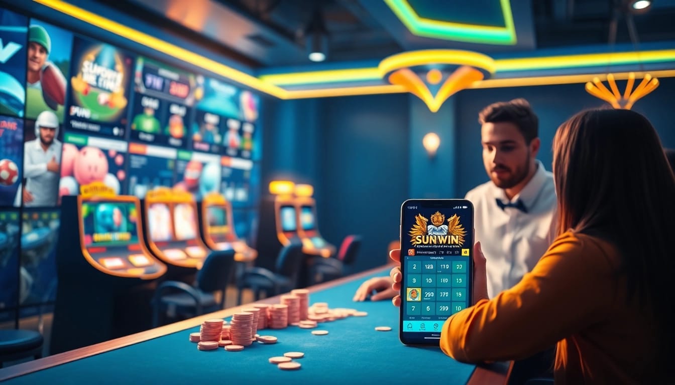 SUNWIN online gaming experience showcasing vibrant casino interface with diverse games.