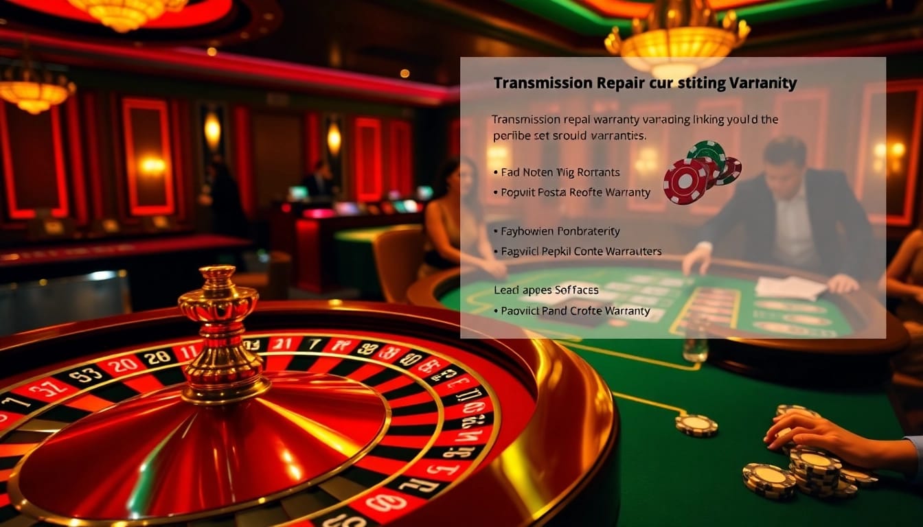 Experience the energy of the casino with a focus on Warranty on Transmission Repair integrated into gambling visuals