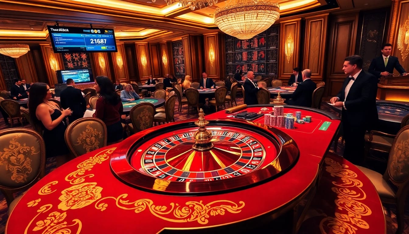 Experience the thrill of betting at DEBET with vibrant casino elements and excitement.