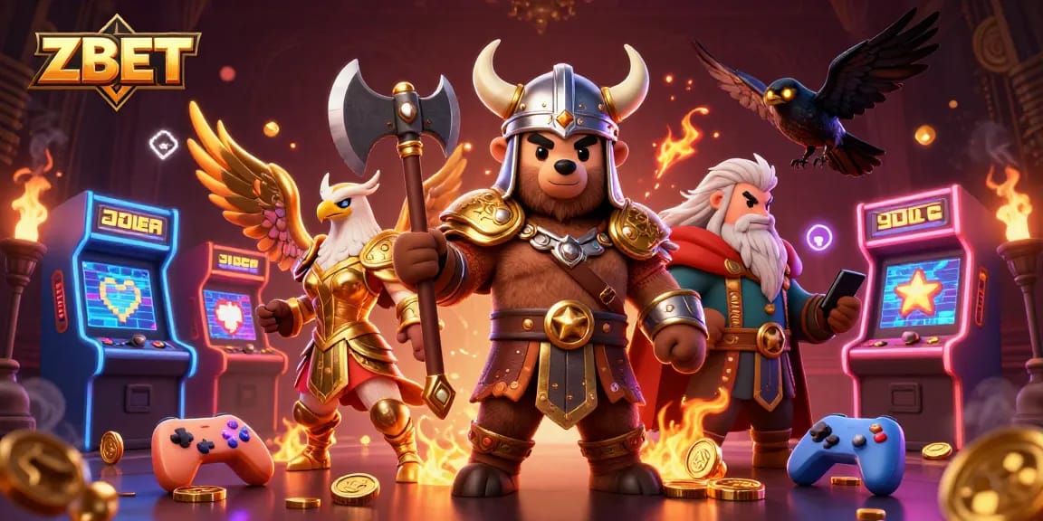 ZBET enhances your odds with thrilling Viking tales and gaming action in a vibrant scene.