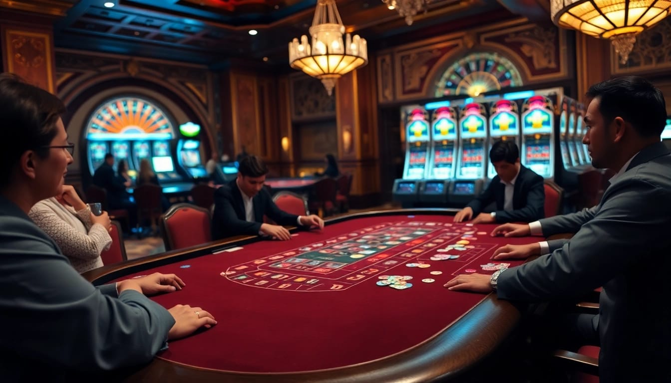 Experience thrilling baccarat gameplay at https://red88.hot/ with vibrant casino ambiance and professional gaming action.