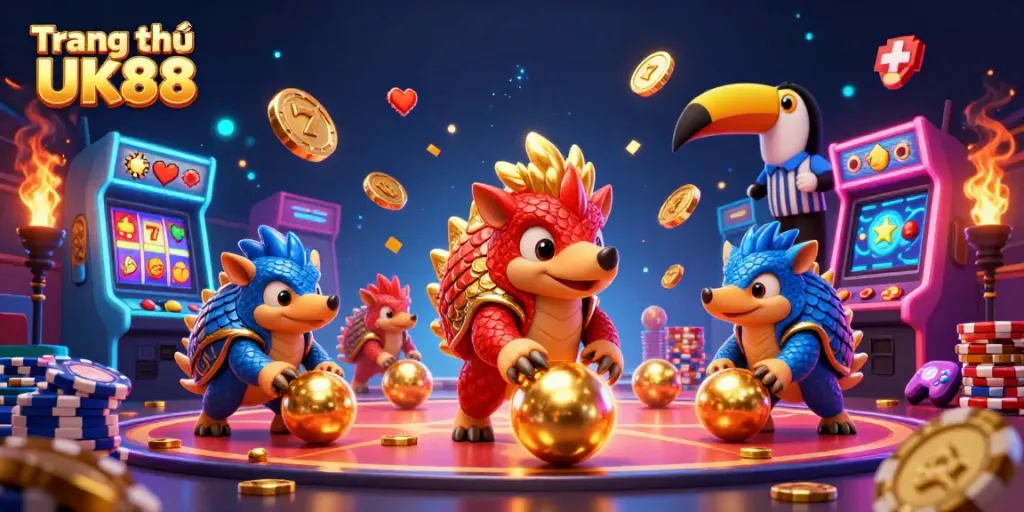 Engage in the excitement of Trang chủ UK88 with dynamic pangolins and casino elements.