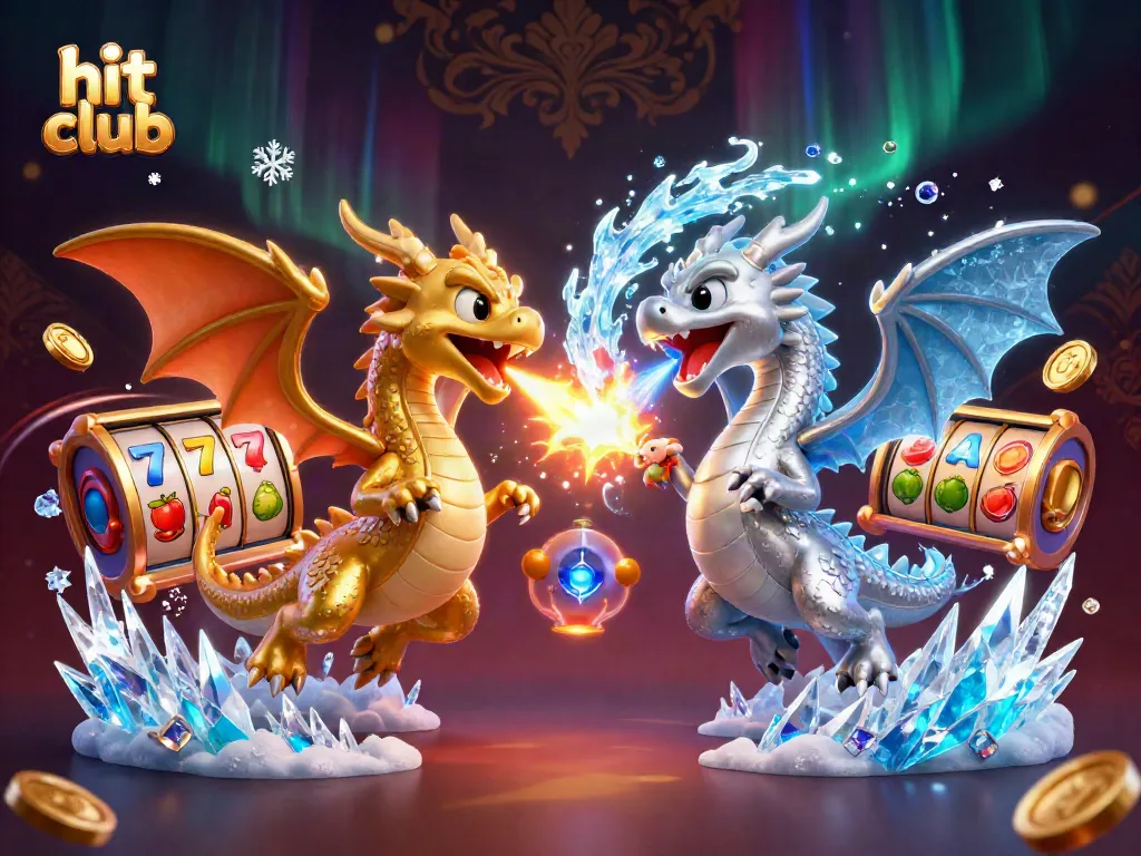 Win big at hit club with thrilling 3D casino adventures featuring gold and silver dragons!