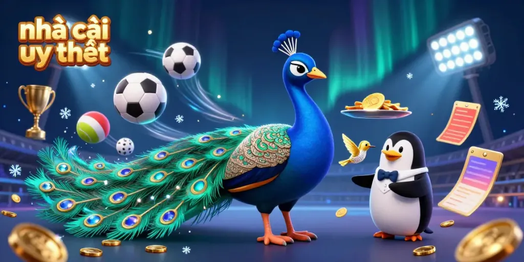 Explore the colorful world of nhà cái uy tín with dynamic sports elements and rich casino visuals.