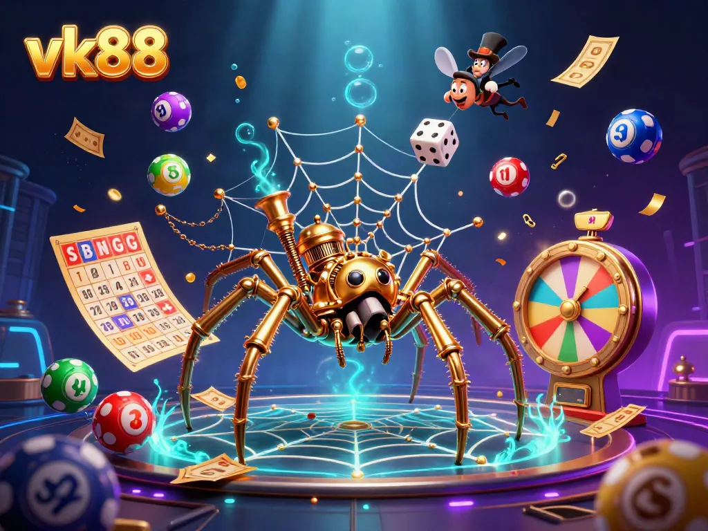 Engage with thrilling game action at vk88, featuring vibrant casino elements and a steampunk twist.