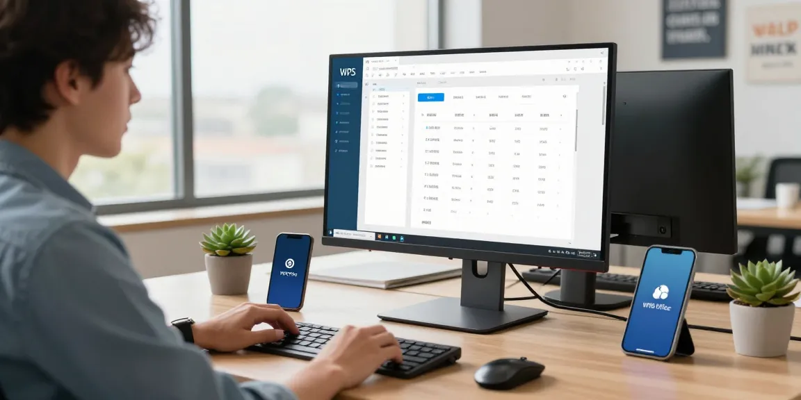 WPS Download in a modern workspace showcasing efficient document management and productivity.