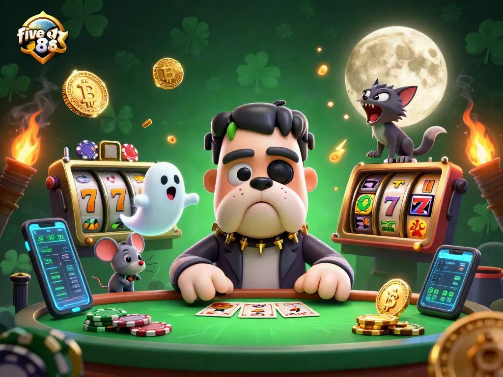 Experience winning thrills at five 88 with dynamic gaming elements, vibrant characters, and rich visuals.