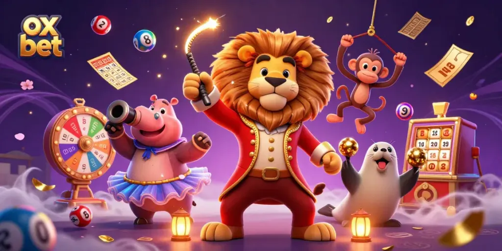 Experience excitement with ox bet as cartoon characters celebrate dynamic gaming elements.