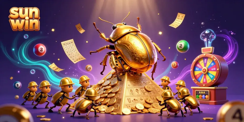 Experience thrilling wins with Sun Win as golden beetles roll in dynamic casino excitement.