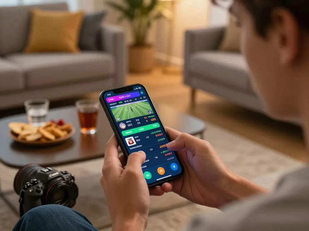 Engaging sports betting on smartphone with live odds focusing on vt88 platform.