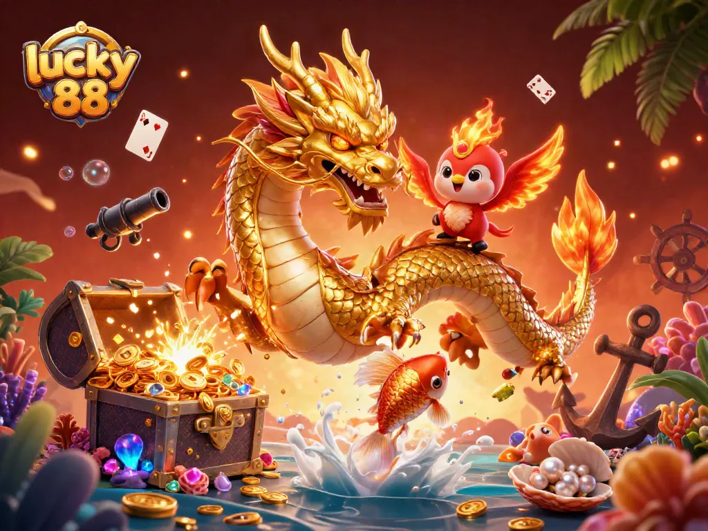 Spin the reels and win with lucky 88, as dragon and phoenix energize the jackpot!