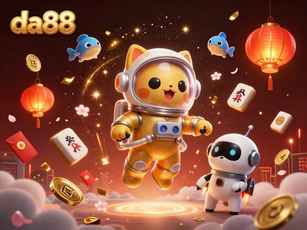 Experience thrilling gaming excitement with da88 in this vibrant cosmic scene full of energy.
