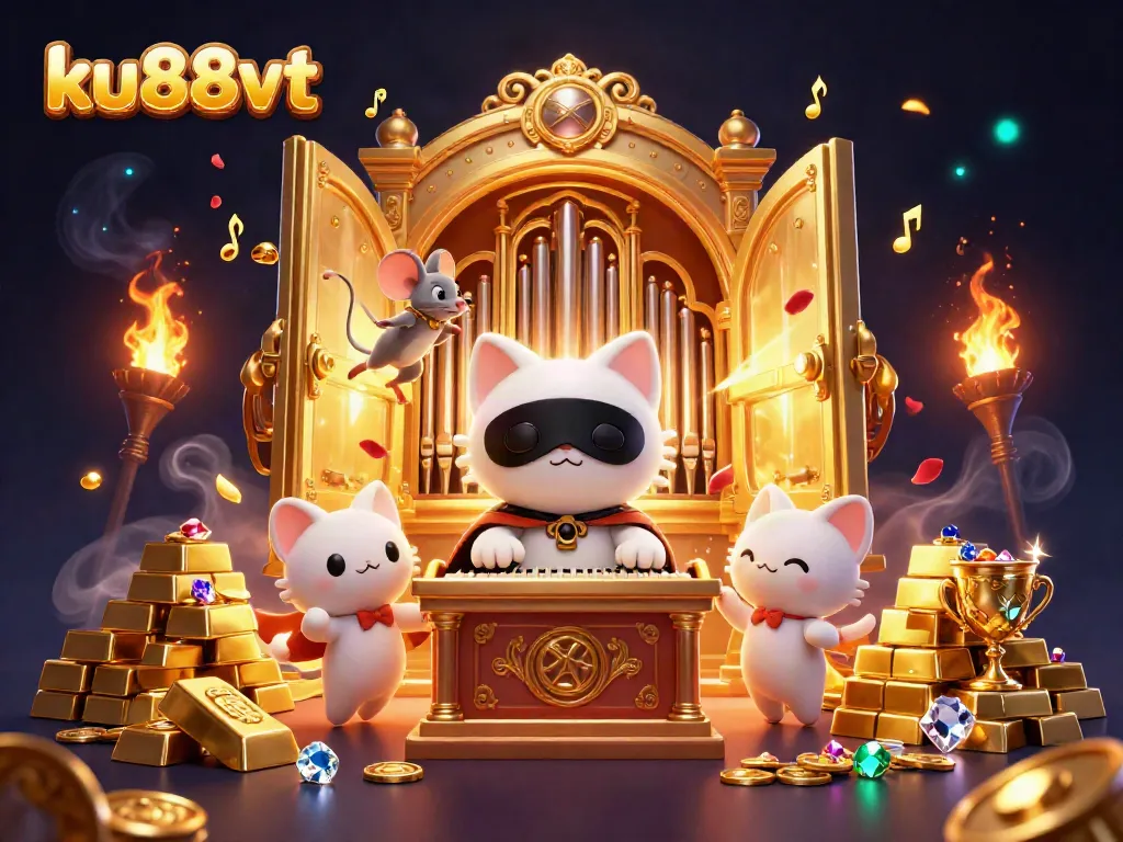 Experience thrilling gaming at ku88vt with captivating casino visuals and dynamic gold treasures.