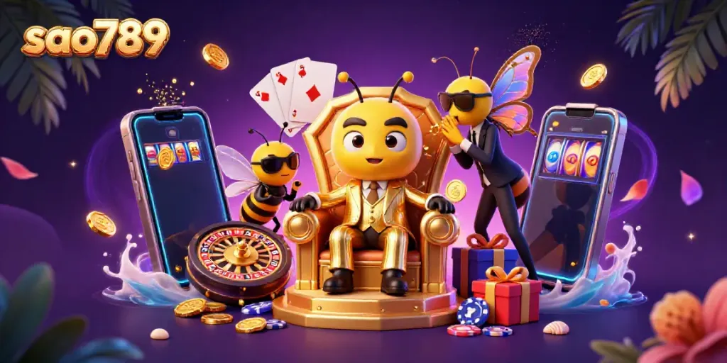 Experience thrilling gameplay with sao789 in a vibrant 3D digital casino world filled with excitement.