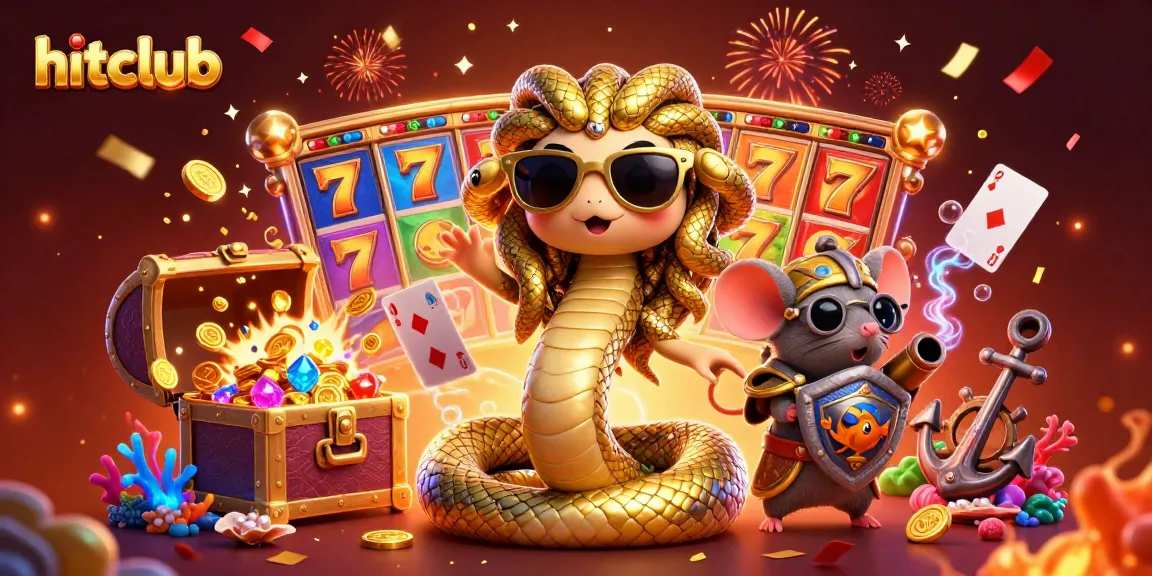 Experience vibrant slot gaming action at hitclub with Medusa and treasure elements.
