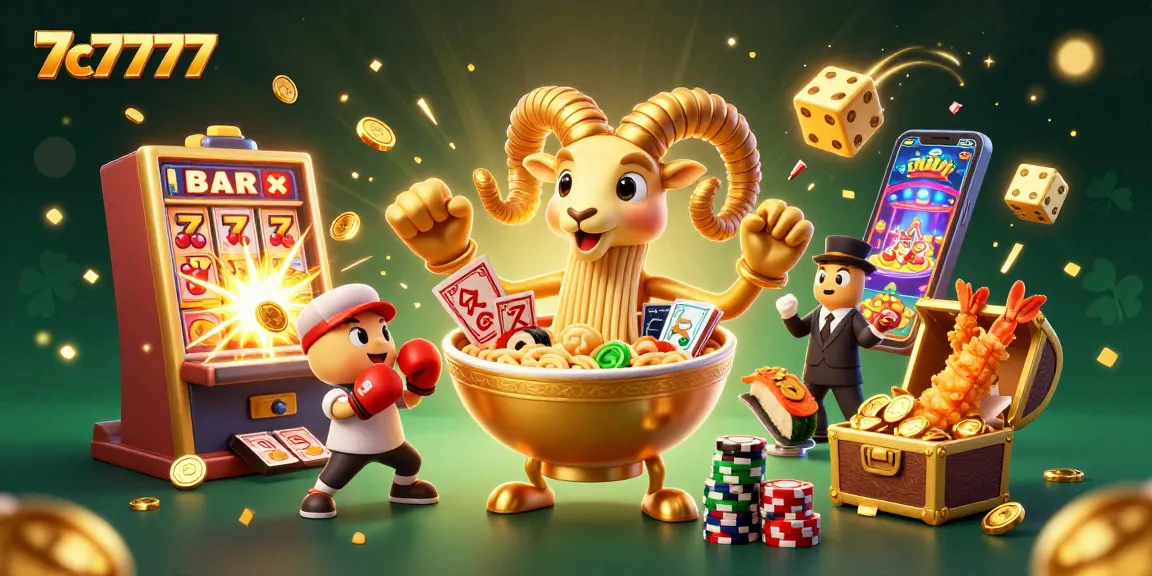Engage in thrilling gaming action at 7c7777 with vibrant slot machines and colorful characters.