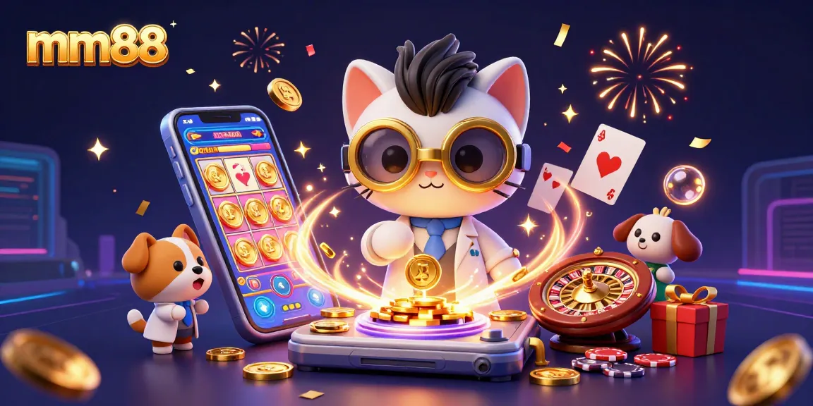 Play exciting games at mm88 with vibrant winning moments and gold coins!