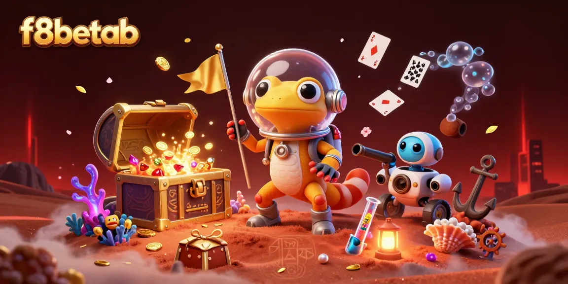 Experience the excitement of f8betab with a Martian gecko uncovering a hidden casino in stunning detail.