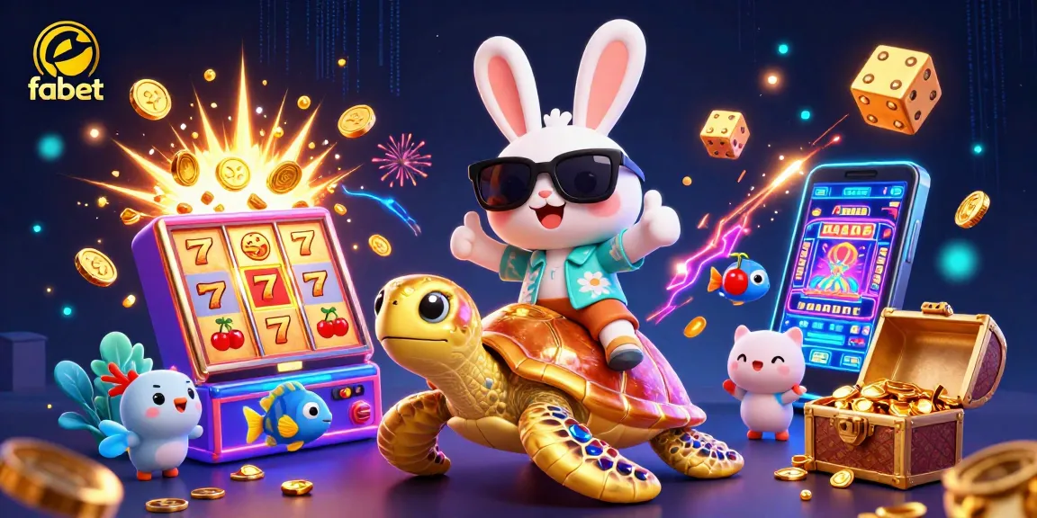 Experience fabet's thrilling jackpot moments with vibrant 3D casino adventure scene.