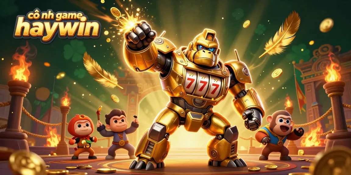 Engage with cổng game haywin in a vibrant 3D illustration showcasing excitement and winning.