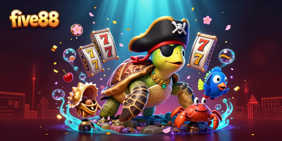 Engage in exciting slot games at five88 featuring a rich underwater themed 3D illustration.