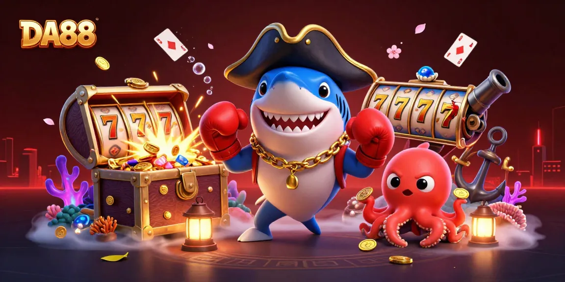 Engage in thrilling gameplay at DA88 with dynamic 3D characters in a vibrant casino scene.